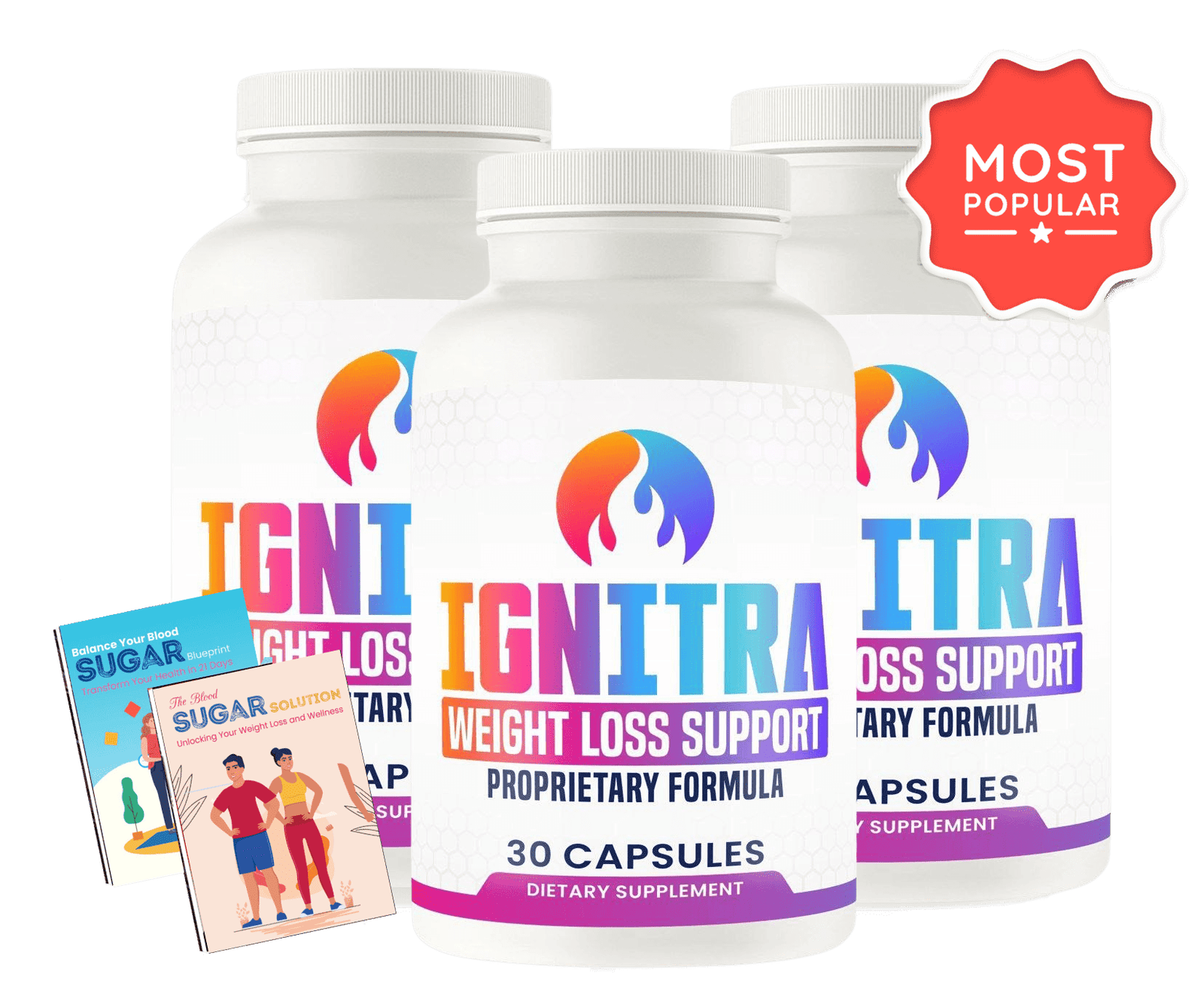 3 Bottles of Ignitra with free bonus books